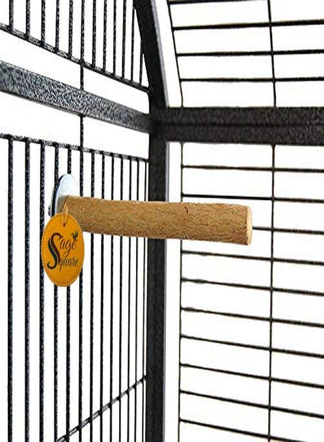 سايج سكوير مجثم خشبي طبيعي مربع الشكل من سيج، مثالي للببغاء للعب والنوم، 8 بوصات، 20 سم - Image 1